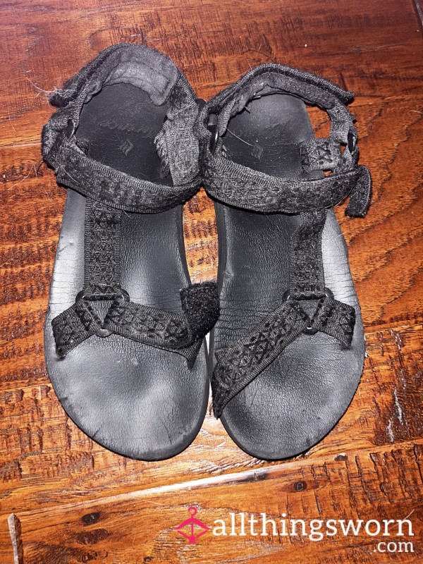 Black Strappy Sandals