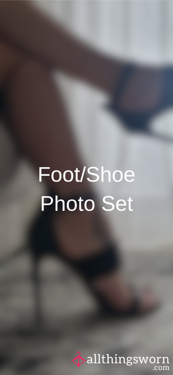 Black Strappy Shoe Try On