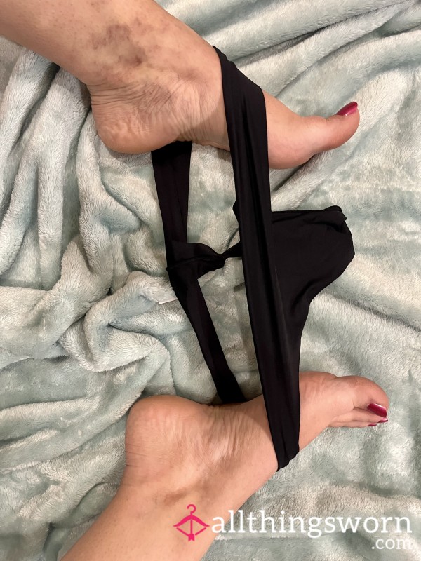 Black Stretchy Thong