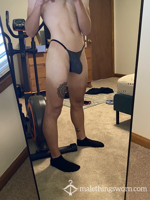 Black Striped Bikini