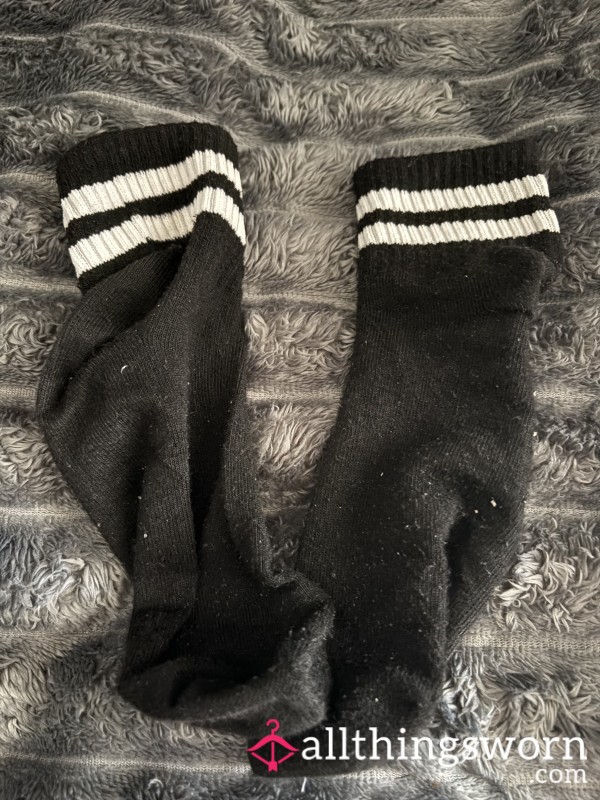 Black Striped Socks