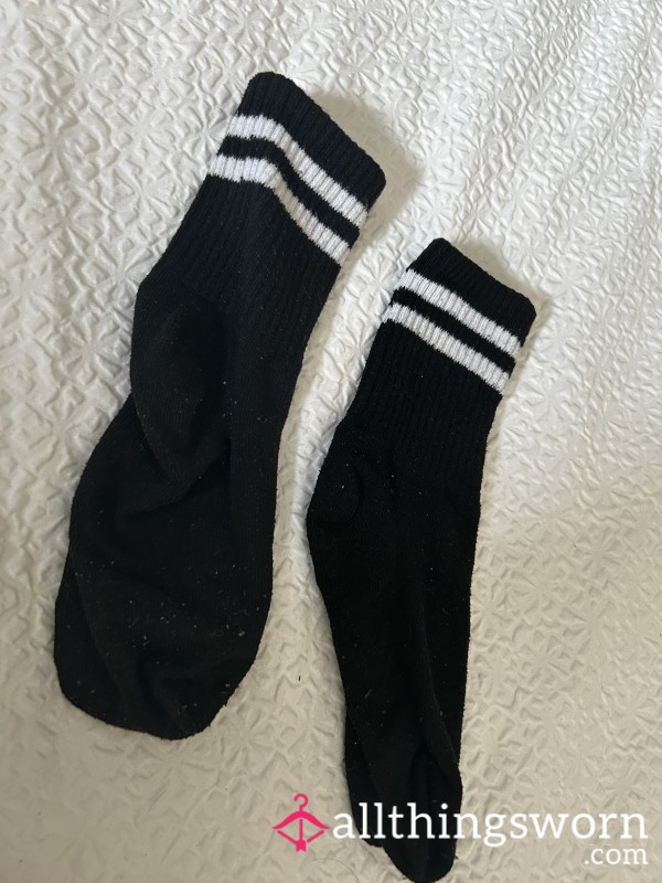 Black Stripy Socks🖤