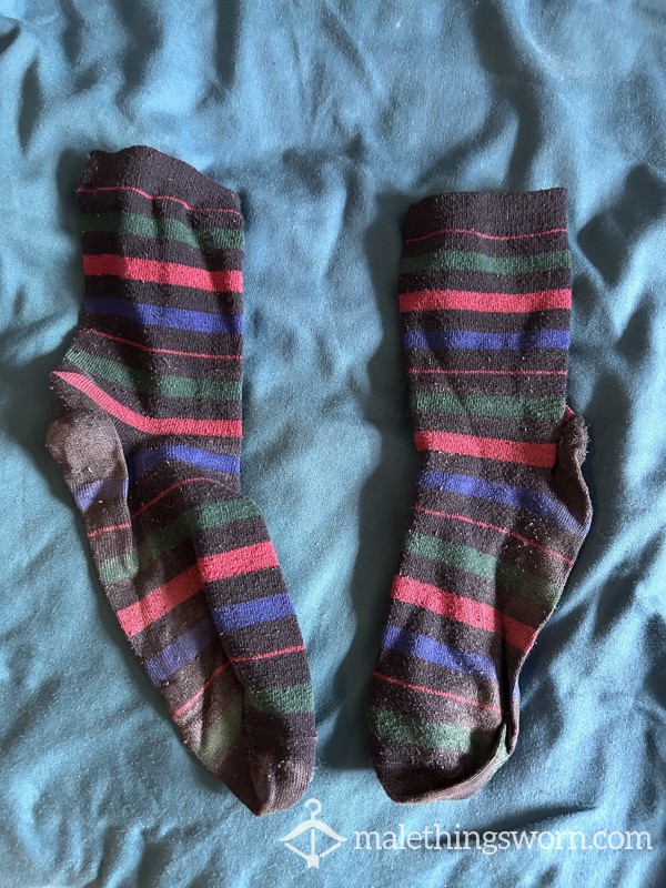 Black Stripy Socks