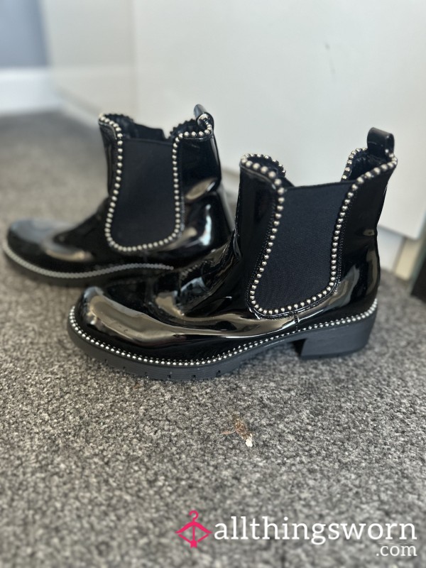 Black Stud Boots