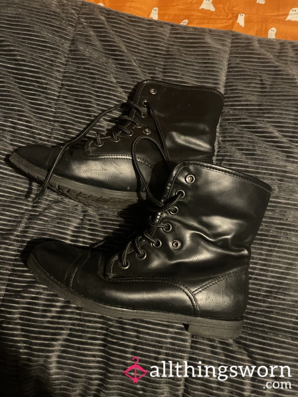 Black Studded Boots