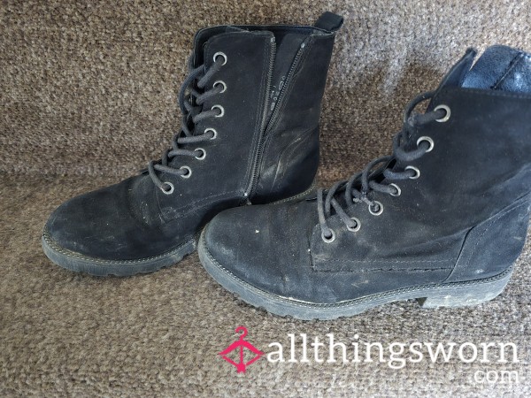 Black Suede Boots