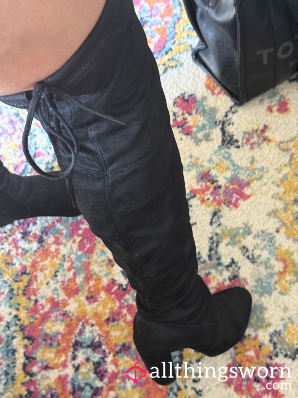 Black Suede Boots