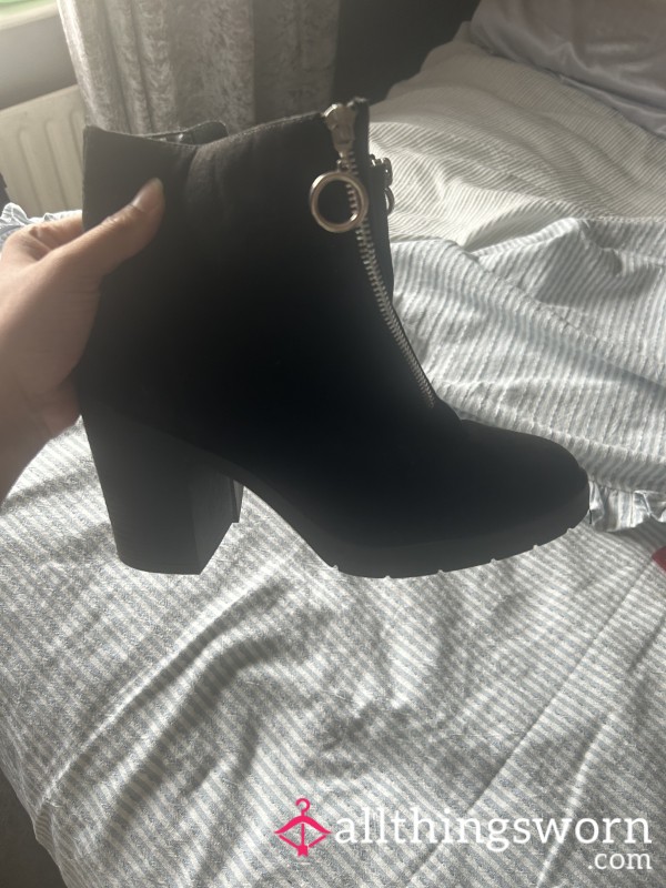 Black Suede Boots