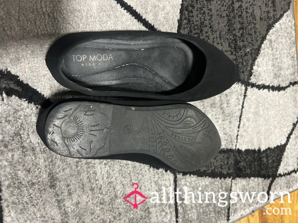 Black Suede Flats Innocent Outside, Filthy Inside