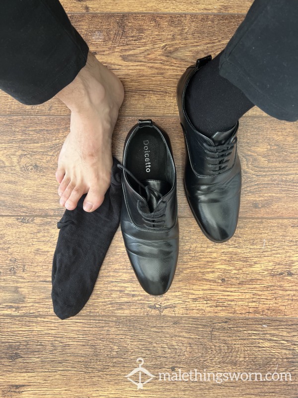 Black Supreme Italian Shoes