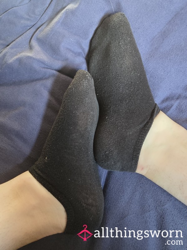 Black Sweat-Soaked Socks