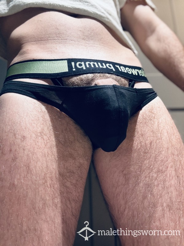 Black Sweaty Pump Briefs