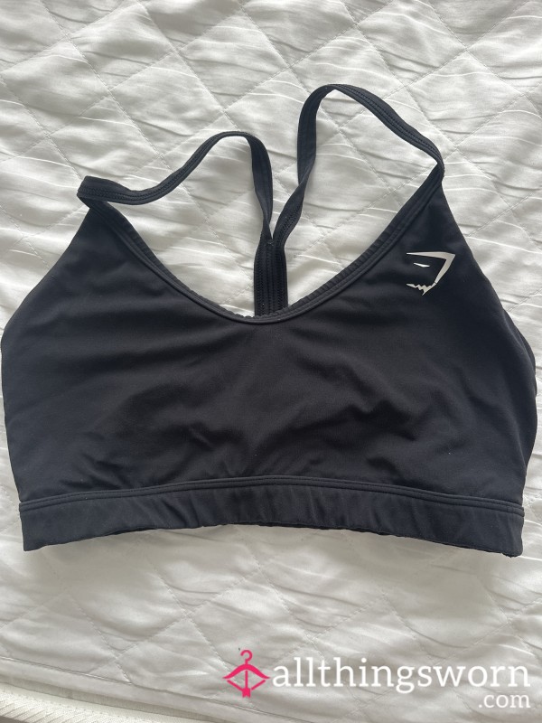 Black Sweaty Sports Bra