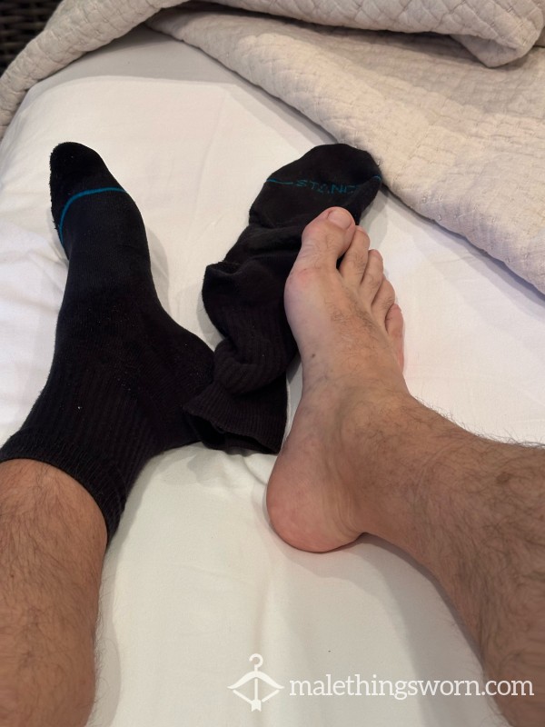 Black Sweaty Stance Socks