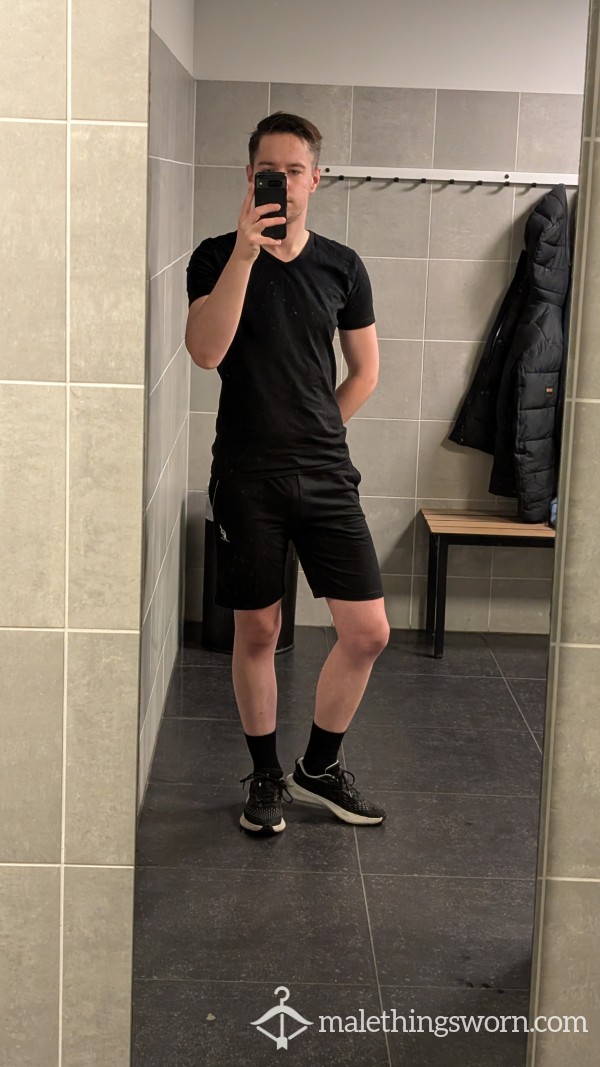 Black T-shirt Worn For 48h Non Stop Including 4h Of Gym And 2 Jerk Offs
