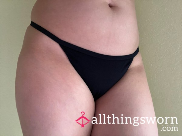 Used Black Thong