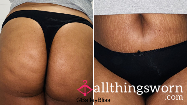 Black Thong - 48hrs Wear Included