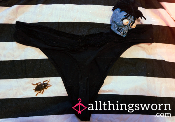 𝕭𝖑𝖆𝖈𝖐 𝖒𝖆𝖌𝖎𝖈- Black Thong