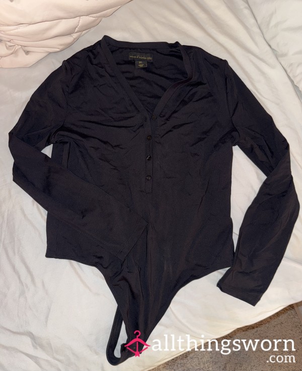 Black Thong Bodysuit