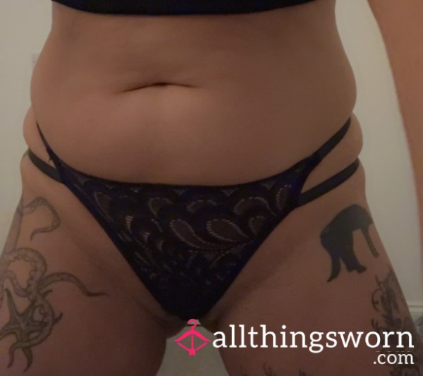 Black Thong Size 12