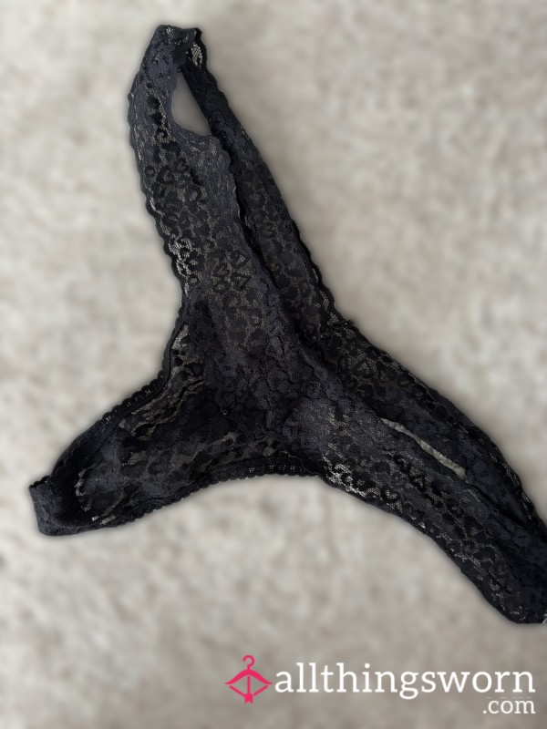 Black Thong 🖤Tight. Tiny. Wet