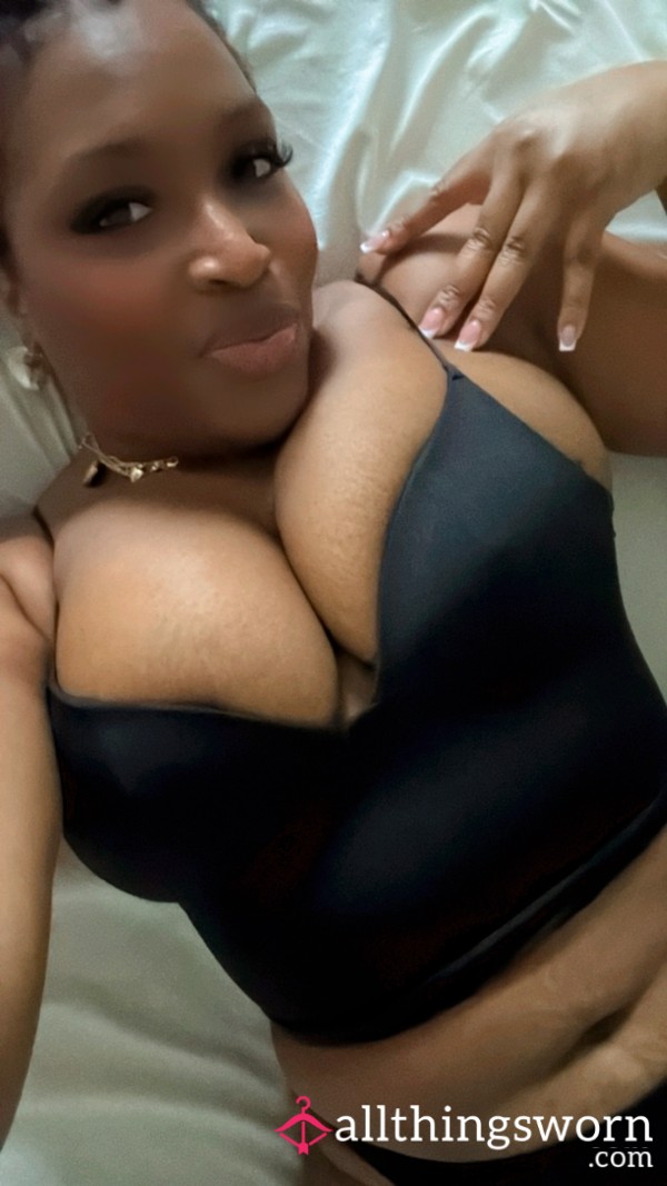 Black Thong W/ Matching Top