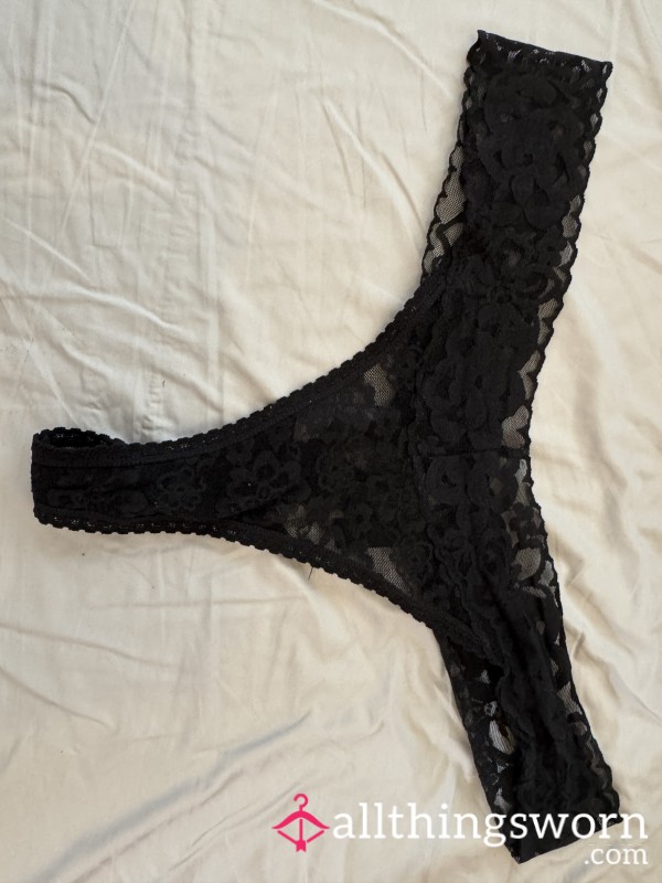 Black Thong Well Worn