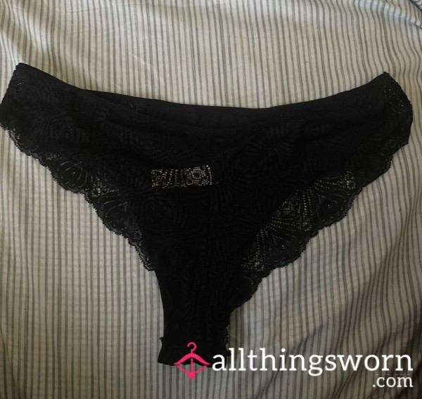Black Thong Wore By A Creamer