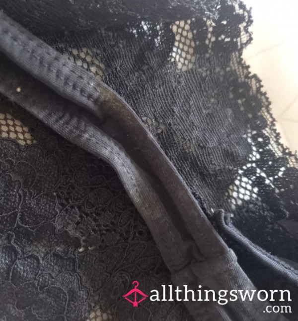 Black Thong Worn 48 Hours Sented C*mmy 🥰