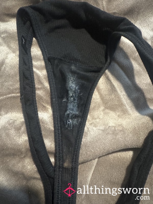 Black Thong Worn All Weekend Long