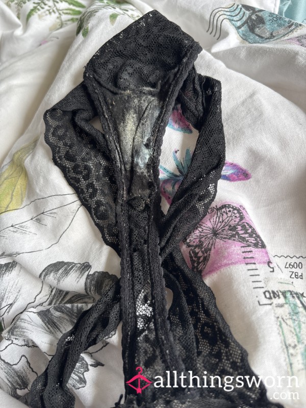 Black Thong Worn For 24hrs