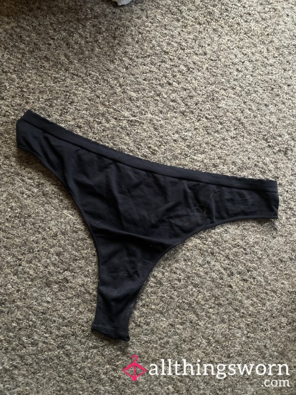 Black Thong, Worn Over 3days