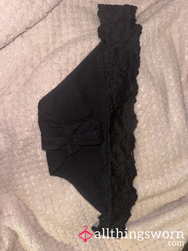 Black Thong Worn Today X