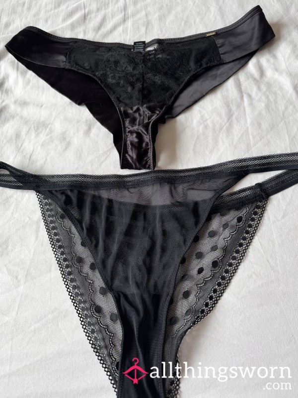 Black Thongs Available For Wear