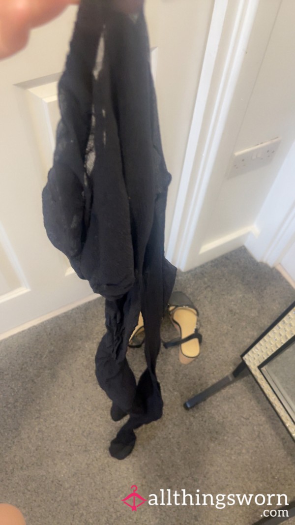 Black Tights - 15 Denier - Worn