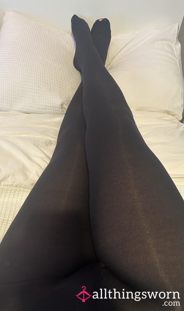 Black Tights - Oops Hole In One….Toe 🤭
