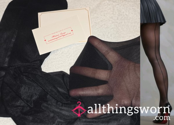 Black Tights With Central Stitch