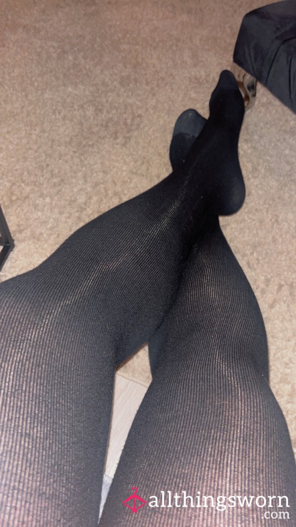 Black Tights Worn All Day While Ovulating