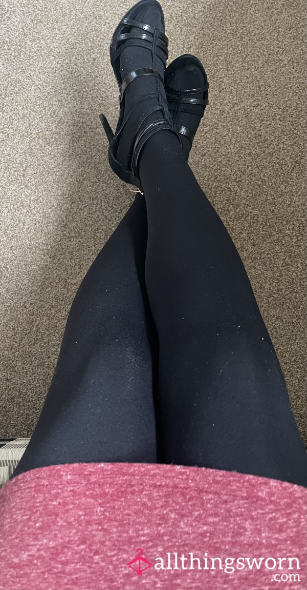 Black Tights Worn At The Office Today 👠🦶