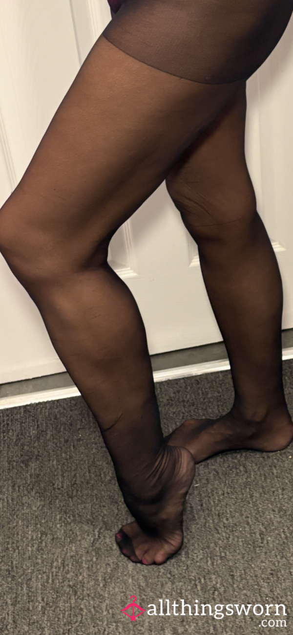 Black Tights Worn To A Bottomless Brunch With The Girls  🥂🎉💋
