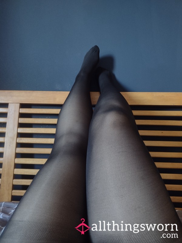 Black Tights/pantyhose Worn All Day In Work