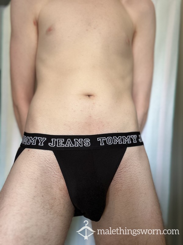 [SALE] Black Tommy Jeans Logo Jockstrap (Small)