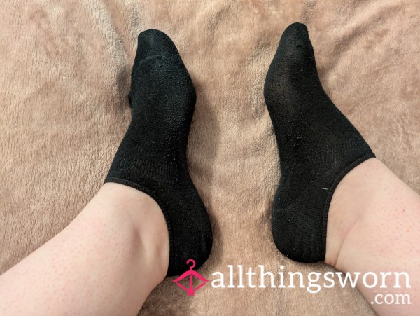 Black Trainer Socks - 24 Hours Wear Included In Price