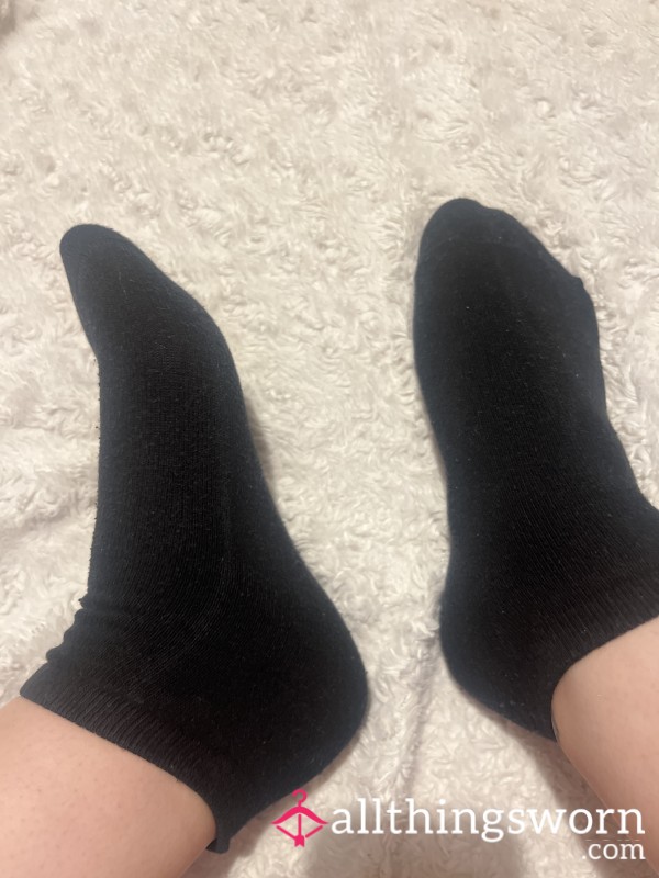 Black Trainer Socks