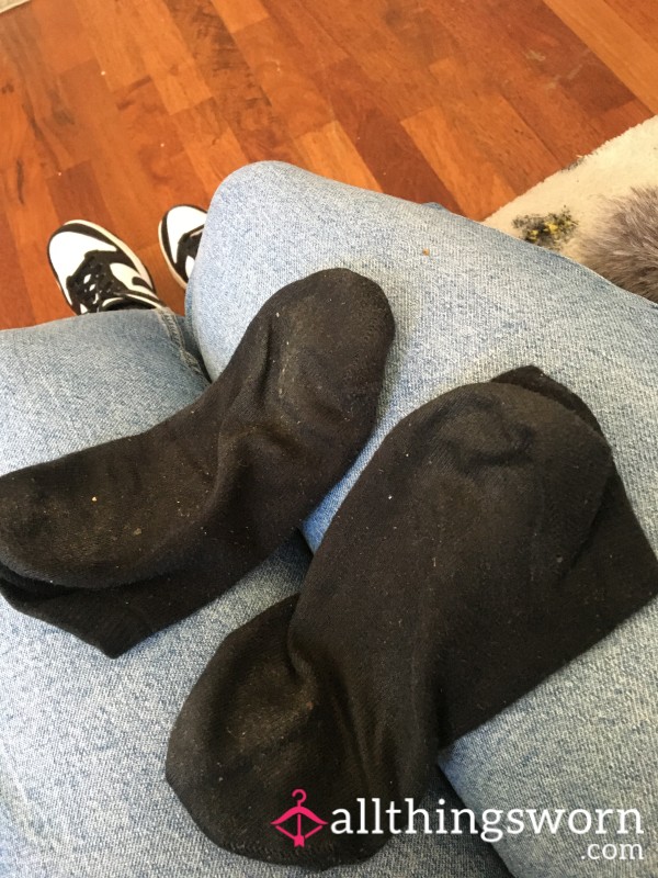 Black Trainer Socks
