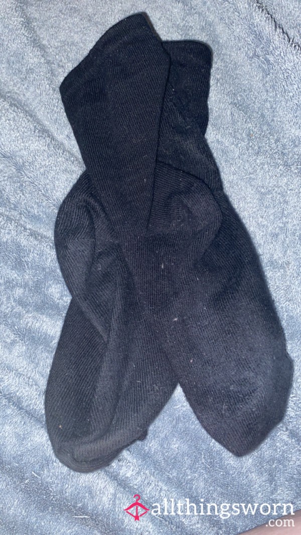 Black Trainer Socks