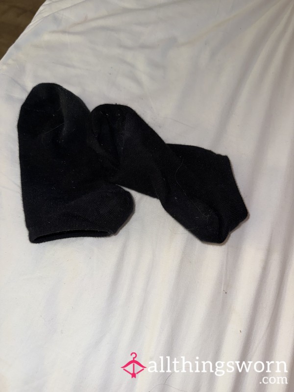 Black Trainer Socks.