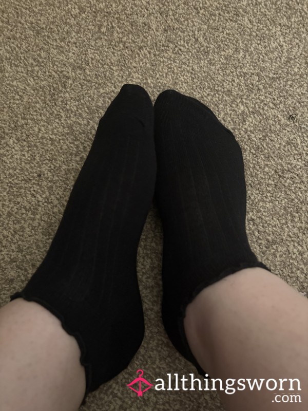 Black Trainer Socks