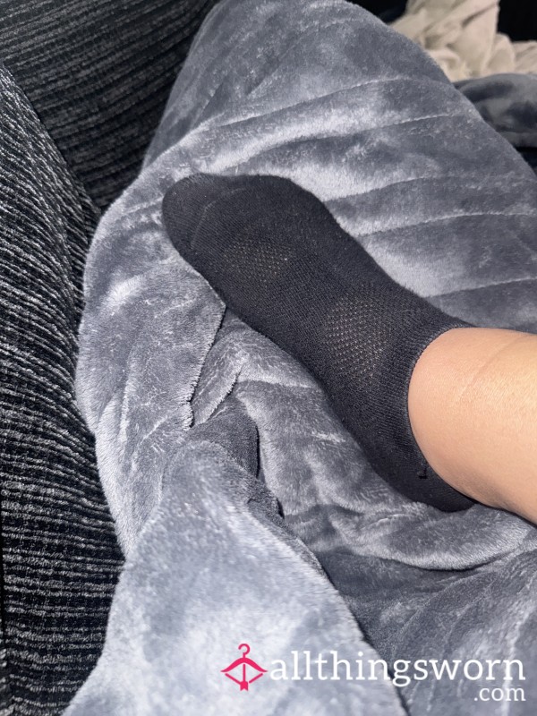 Black Trainer Socks