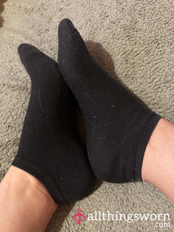 Black Trainer Socks